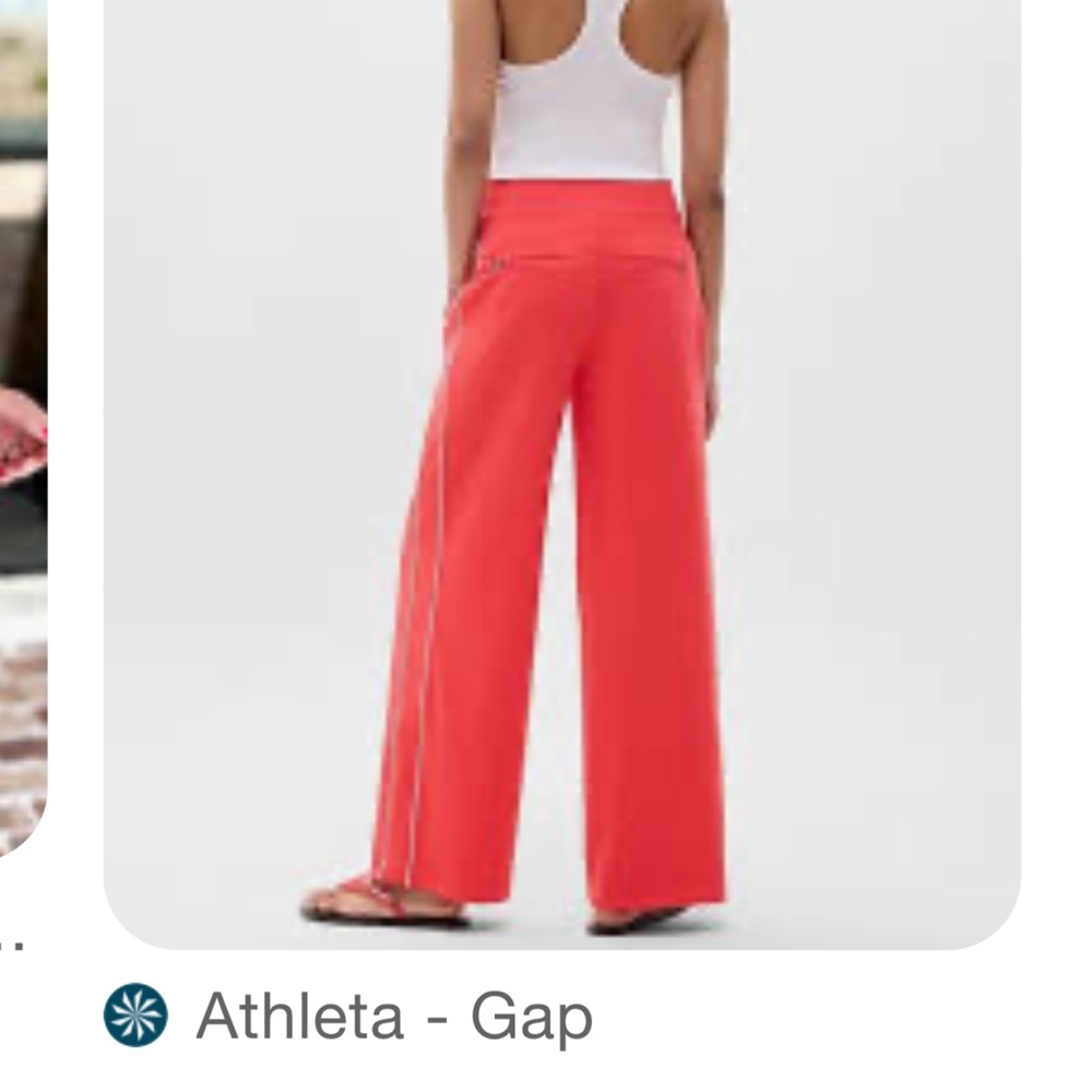 Athleta Venice wide leg Track Pants and ribbed tank set - Picture 4 of 15